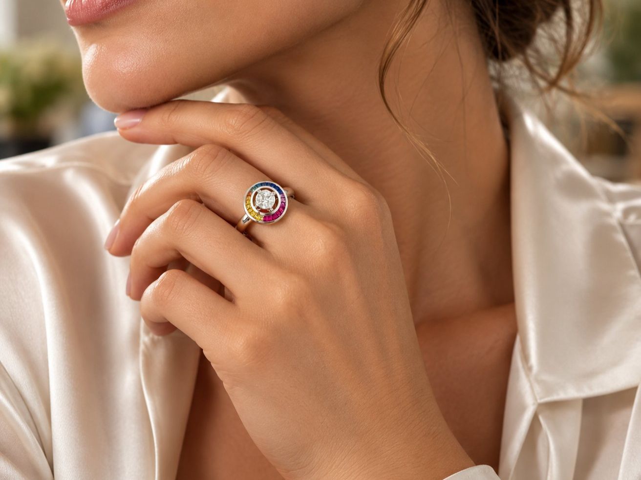 Bagues: Rainbow Saphir - Diamant - Ring – D'occasion à Zuzwil SG par artimmo 9