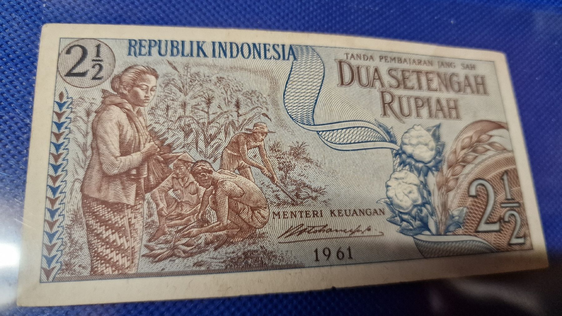 Banconote: Banknote Indonésia 1961 NEU – Nuovo e nell'imballaggio originale da Herisau venduto da Antiques.AR