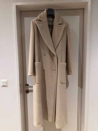 Antonelli Firenze Damen langer Wollmantel in Beige