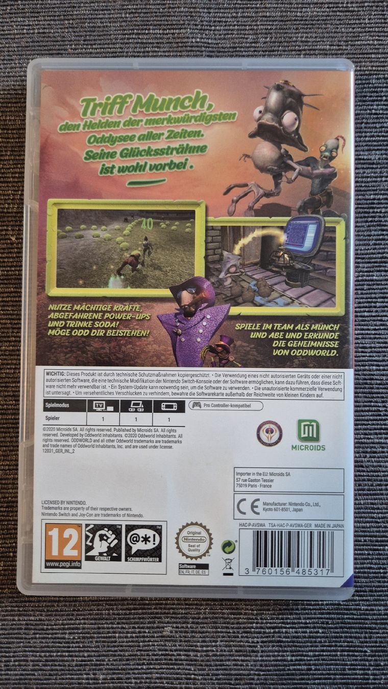 Nintendo Giochi: Nintendo Switch - Oddworld Munch's Odyssee - Top Zustand – Nuovo (secondo la descrizione) da Dällikon venduto da Deitsho 2