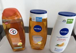 Duschmittel 3 Stück 2x Nivea 1xCD Glücksgefühl