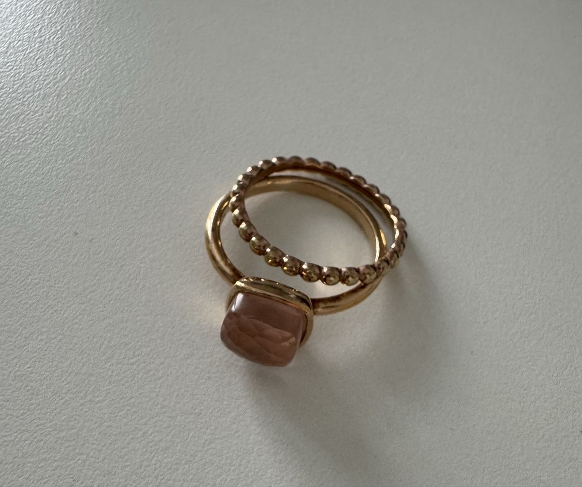 Anelli: PHANTASYA zwei Finger-Ringe mit Stein und Kugeloptik – Usato da St.Gallen venduto da Isnisodo 1