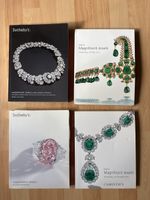 Lot de 4 catalogues de ventes aux enchères de bijoux