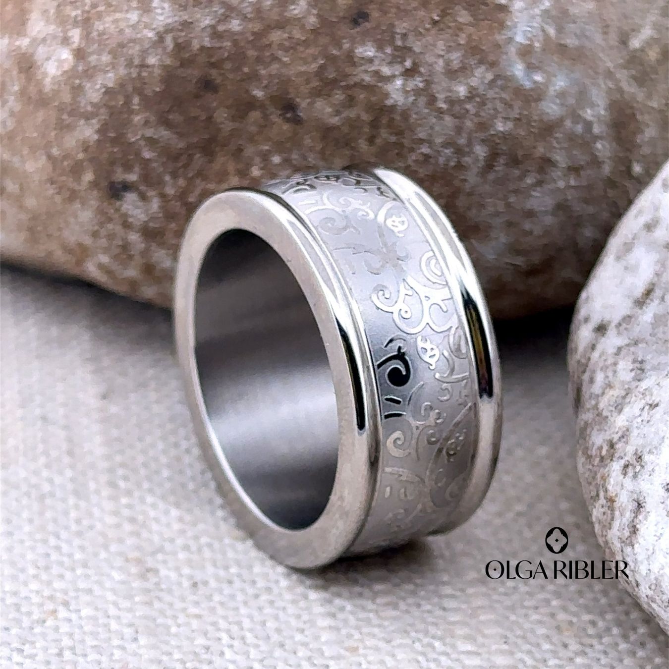 Olga Ribler Bagues: Edelstahl Ring Ringgrösse 60 – Neuf (Voir description) à Luzern par Schmuckoutlet 5