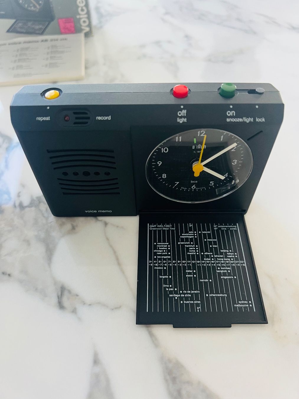 Braun Sveglie: Braun Wecker Voice Memo AB 314 vm – Usato da weggis venduto da Minusio12 1