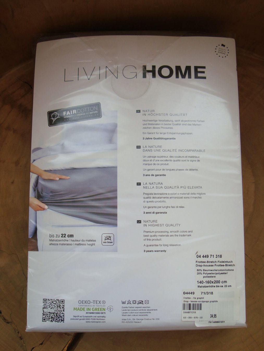 Biancheria da letto: Frottee Fixleintuch LIVING HOME 2 Stück – Nuovo e nell'imballaggio originale da Affoltern am Albis venduto da Transportfreund 3
