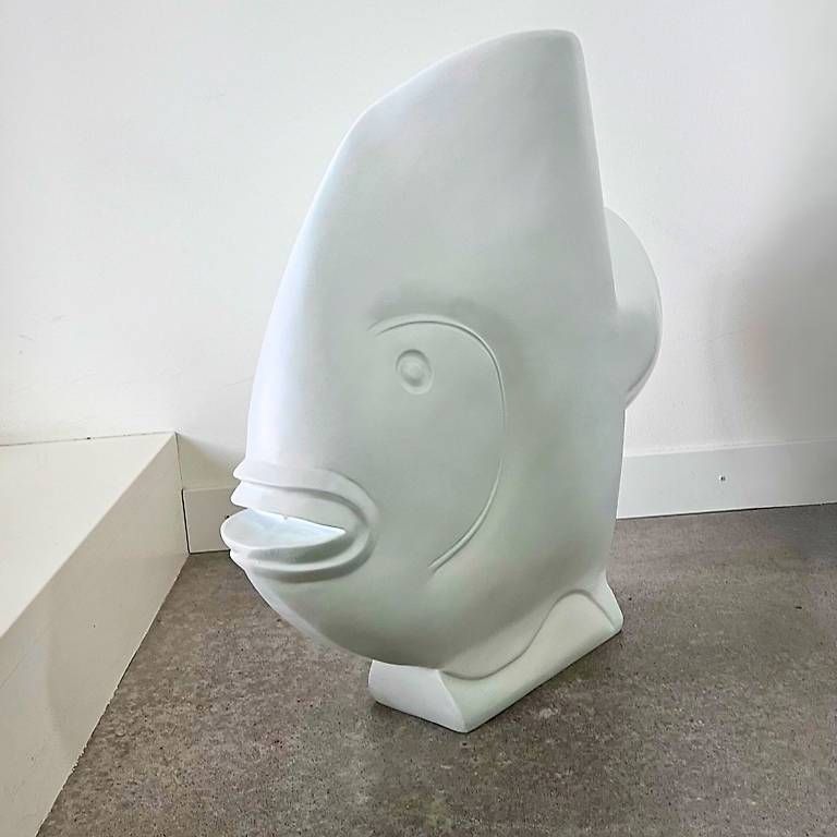 Statuette: Sculpture poisson blanc mat - Offre spéciale – Usato da Blonay venduto da gim_f5b8 1