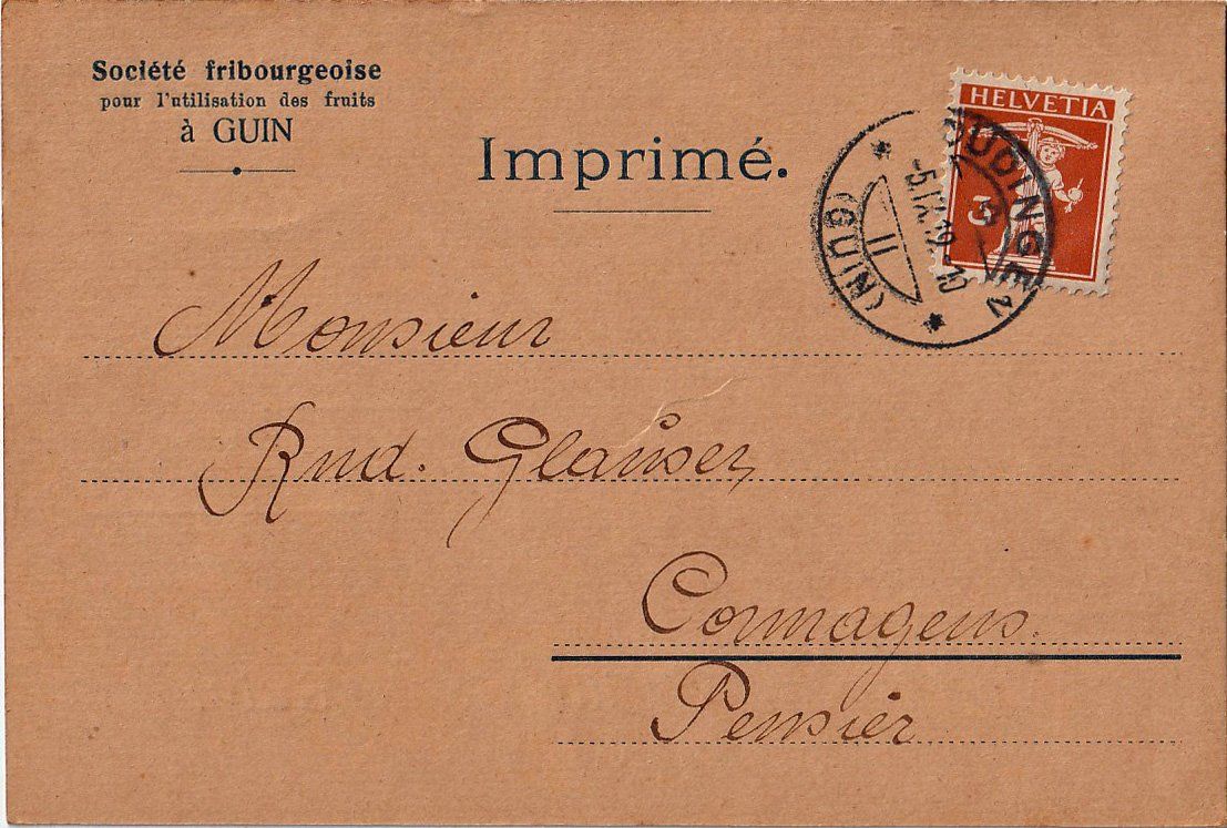 Tutti i francobolli: 1919 Postkarte Düdingen ZNr. 137 – Usato da Arlesheim venduto da gaugi43