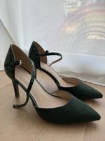 Highheels dunkelgrün 👠 Schlangenmuster Star Collection 