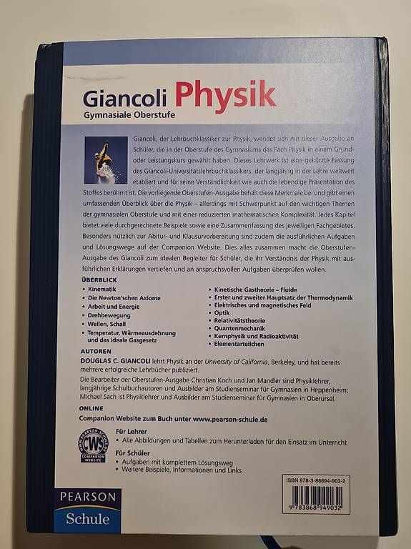 Libri: Physikbuch Giancoli – Usato da Gutenswil venduto da jus_2jwr 3