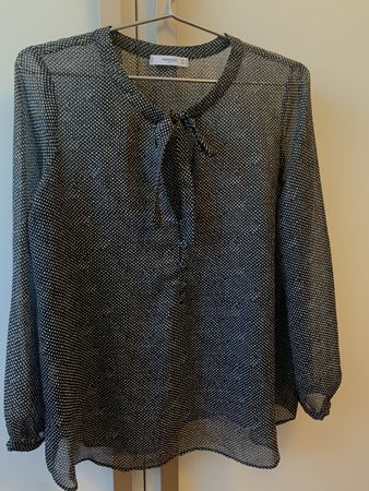 Mango Bluse, schwarz gepunktet, Gr. S, wie neu! Ab 5.-