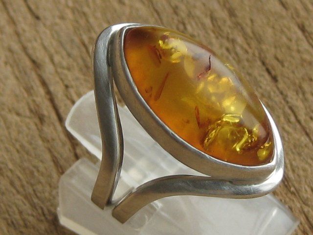Ringe: Vintage Ring Silber 925 Bernstein / Gr. 57 – Gebraucht aus Ermatingen von Decovin 3