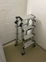 Trittleiter Aluminium 4 Stufen ausziehbar 