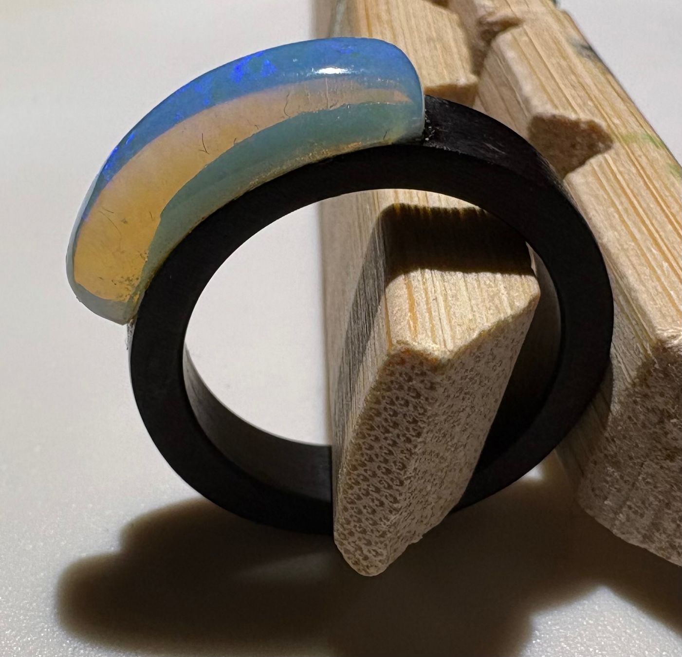 Anelli: Opal Ring Mooreiche, Gr.54, Coober Peedy Australien – Nuovo (secondo la descrizione) da Wilen b. Wil venduto da Tschirio 5