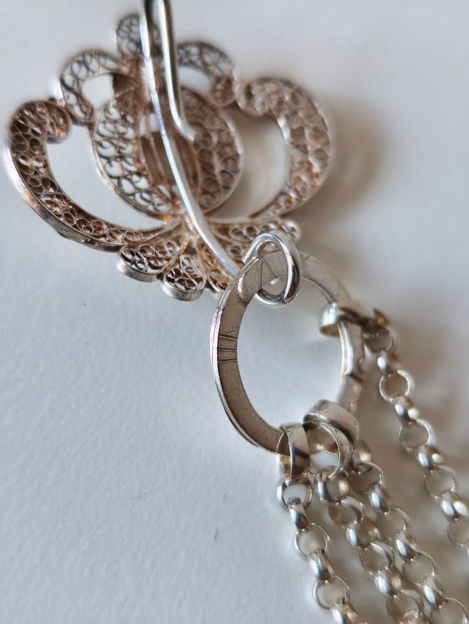 Altri gioielli: N2 Tracht Schmuck Ketten Blumenbrosche Silber – Usato da Toffen venduto da Immo-Erben 4