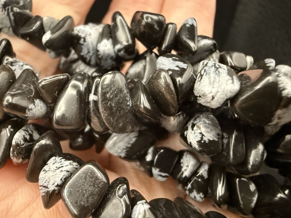 Catenine: Halskette Schneeflocken-Obsidian – Usato da Lamone venduto da LaCantinaMagica 3