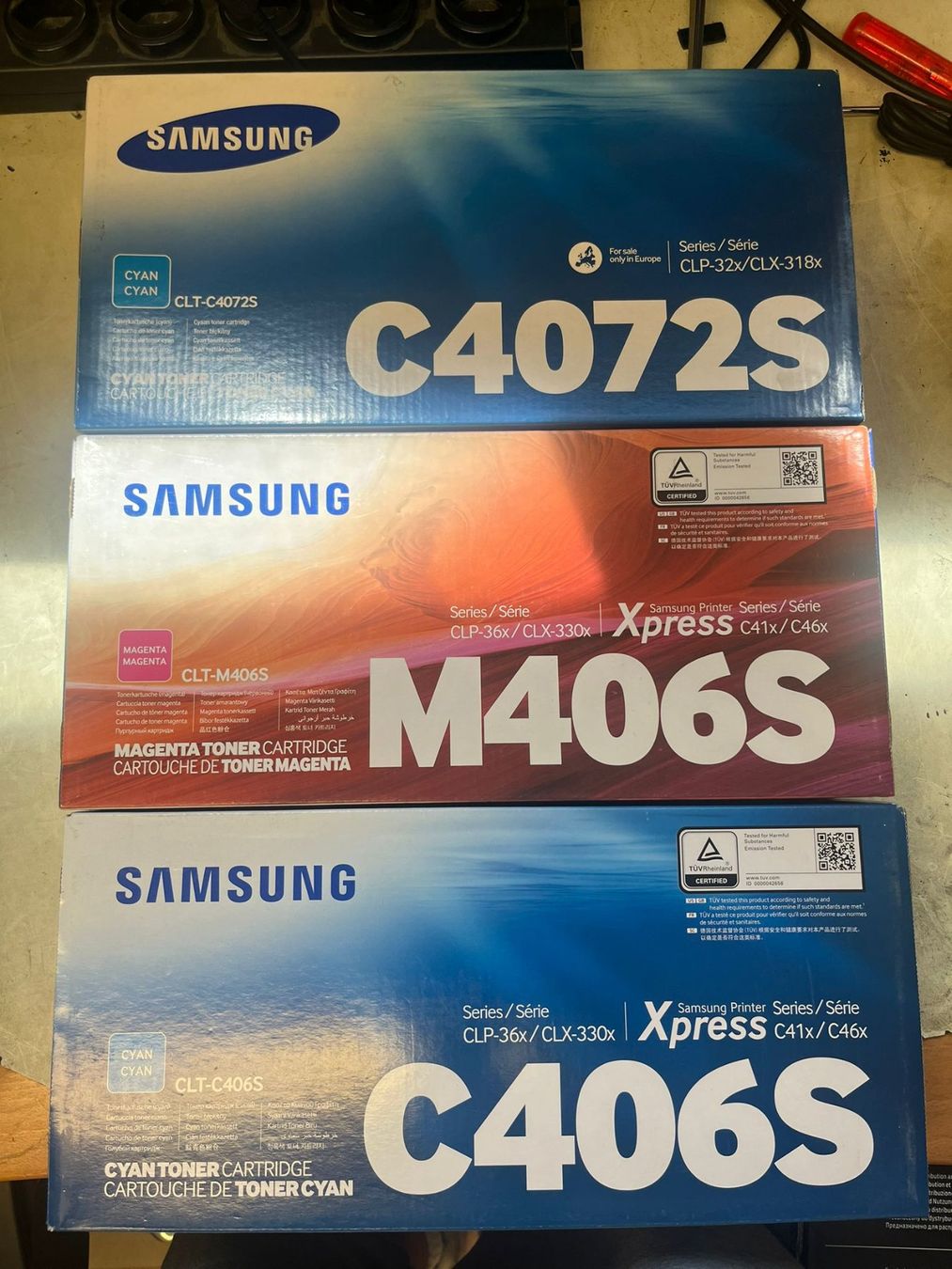 Samsung Cartucce per stampanti & toner: 3x Samsung Original Toner – Nuovo e nell'imballaggio originale da Hendschiken venduto da Hliout