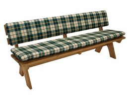 Auflagenset BOSTON für Bank 4-sitzer 200cm, grün/beige