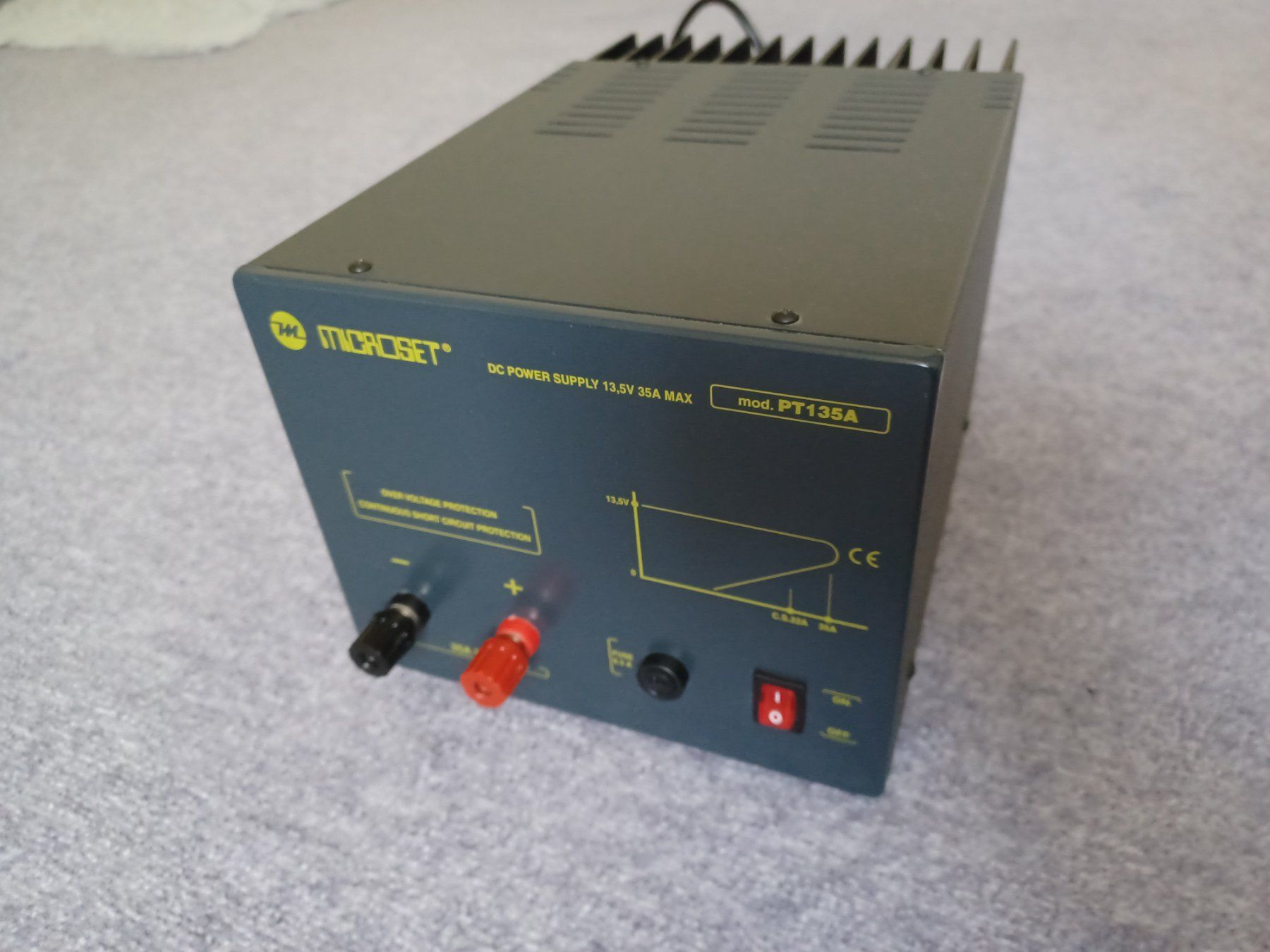 Radiocomunicazione: Microset PT-135A Trafo-Netzgerät mit 35A – Usato da Göschenen venduto da long.wave 1