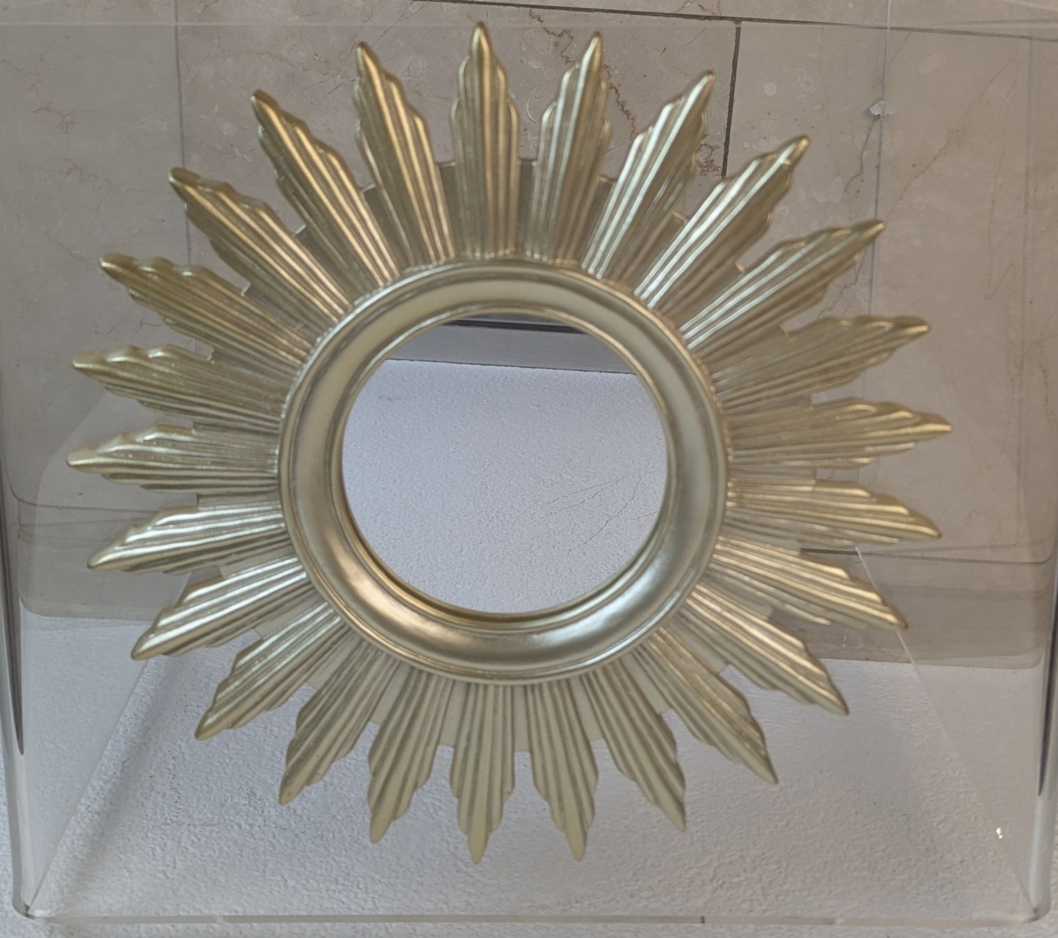 Specchi: Gold colored Sunburst Spiegel Retro – Usato da Erlinsbach SO venduto da Meytalien 1