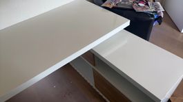 Schreibtisch weiss Holzoptik gebraucht