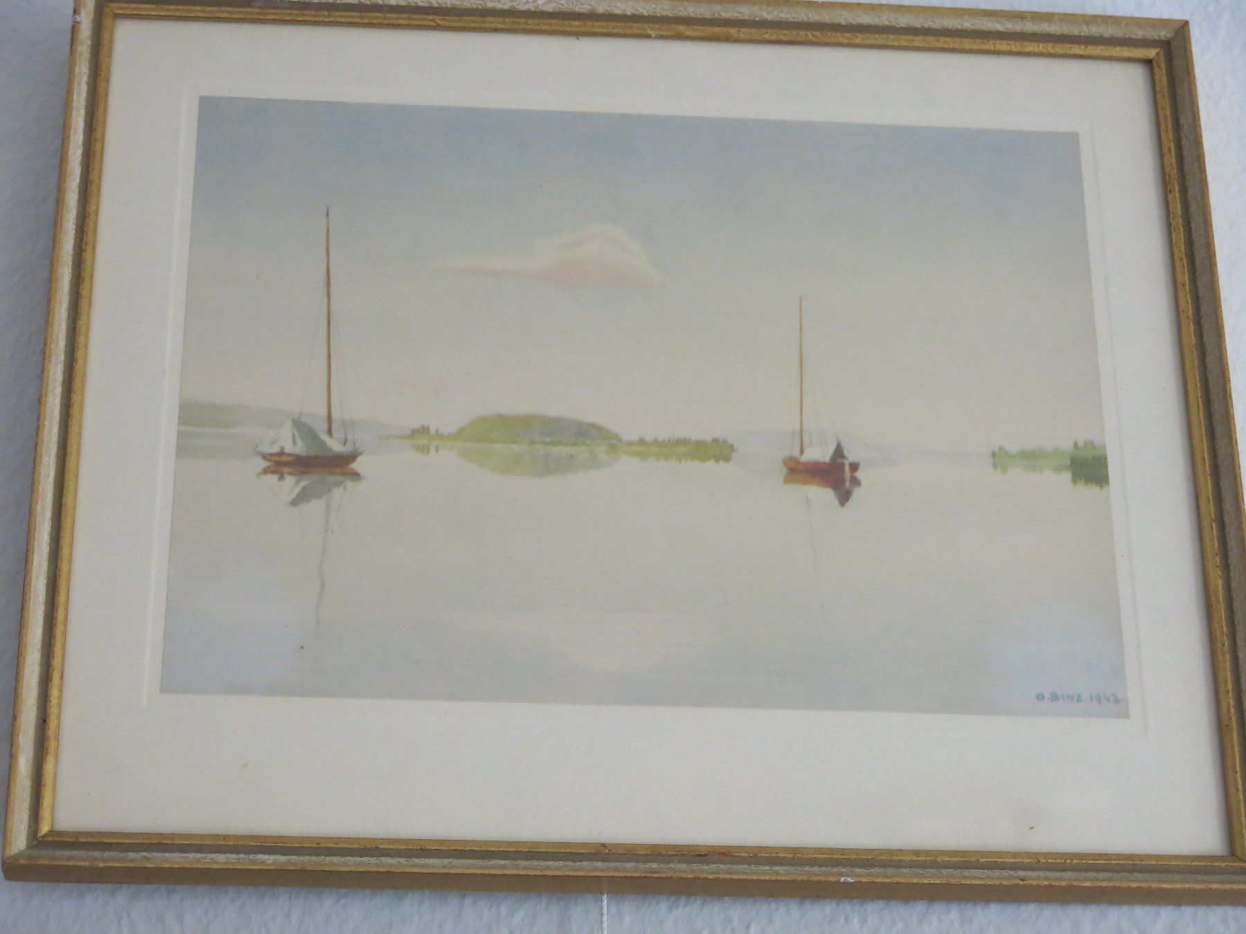 Dipinti: Oskar Binz Aquarell – Usato da Twann venduto da Twann
