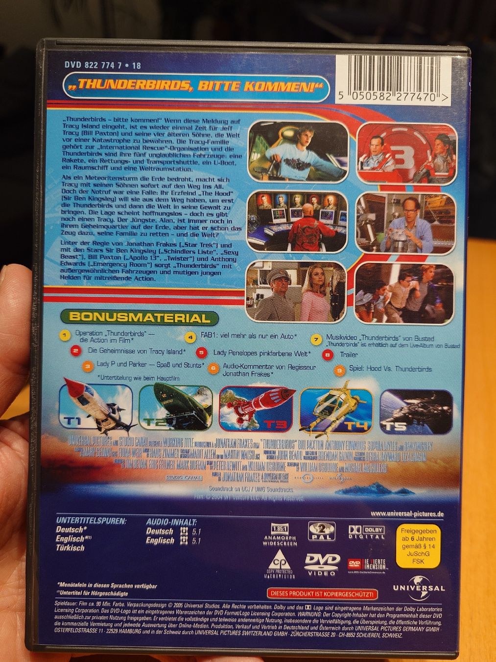 Tutti i DVDs: DVD Thunderbirds – Usato da Kirchberg BE venduto da Myford 1