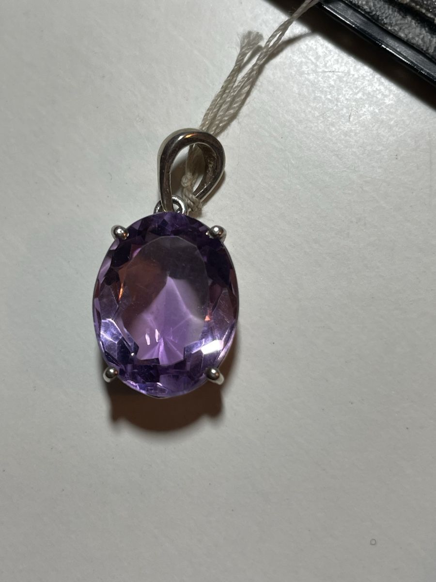 Anhänger: Pendentif avec améthyste , argent 925.(2,8g) – Gebraucht aus Le Grand-Saconnex von sav_dfj7