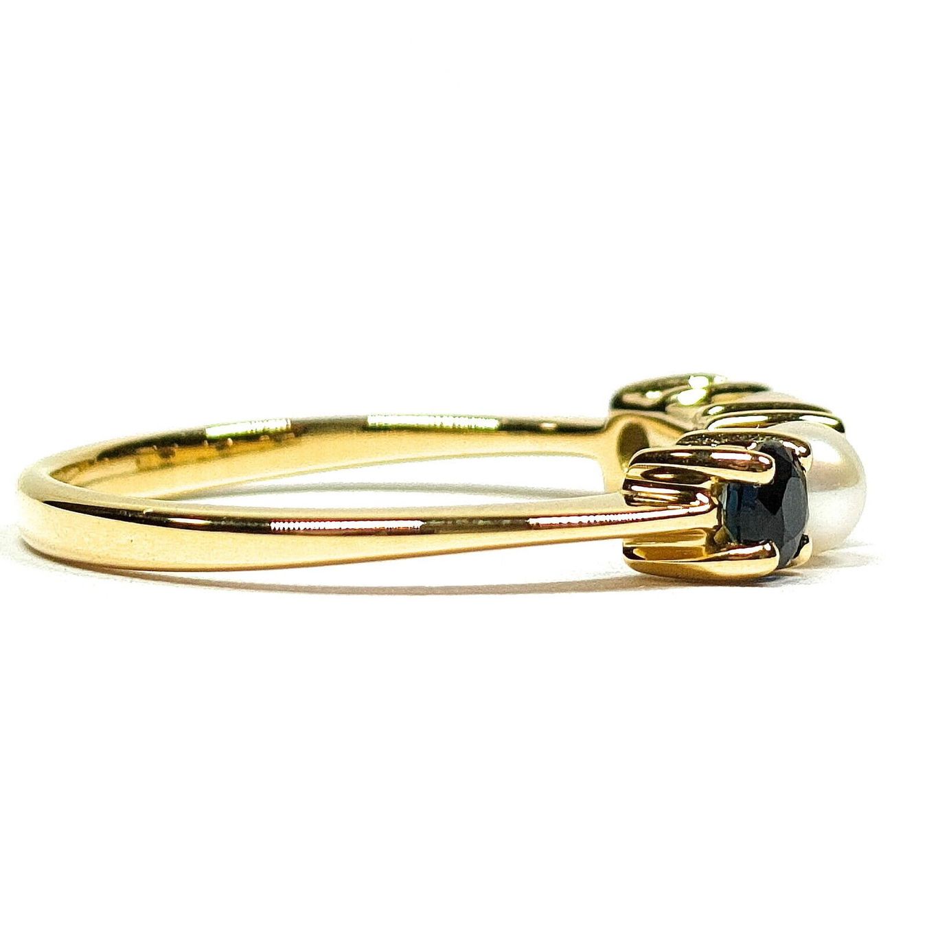 Tiffany & Co. Ringe: Tiffany & Co. 18K Gold Saphir Perlen Ring – Gebraucht aus Bottighofen von menschenfamilie 5