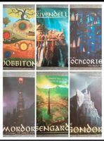 lot de 6 affiches sur toile le seigneur des anneaux 