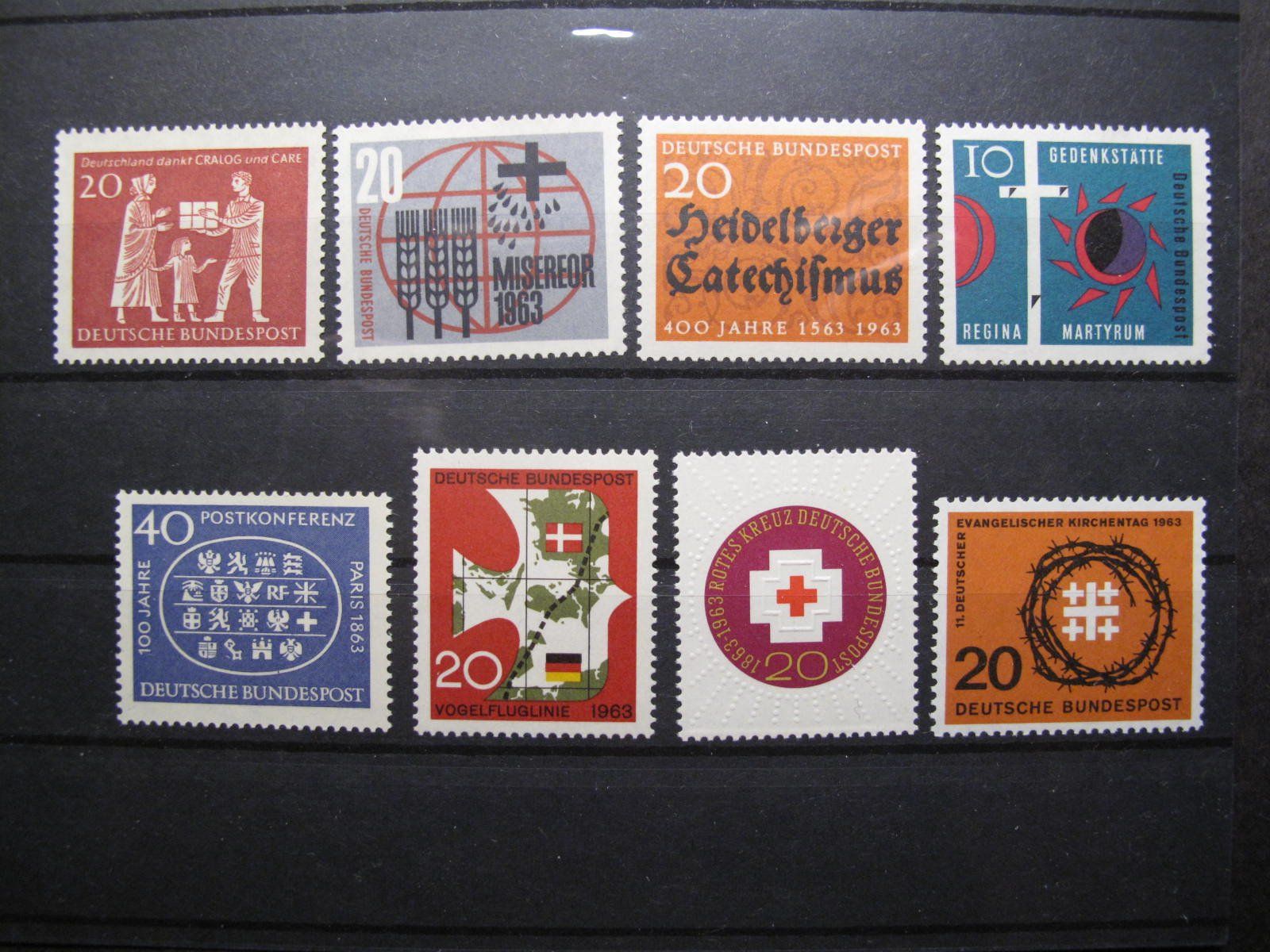 Tutti i francobolli: BRD 1963 Hilfeleistung / Evang. Kirche ** – Usato da Wil SG venduto da fva01