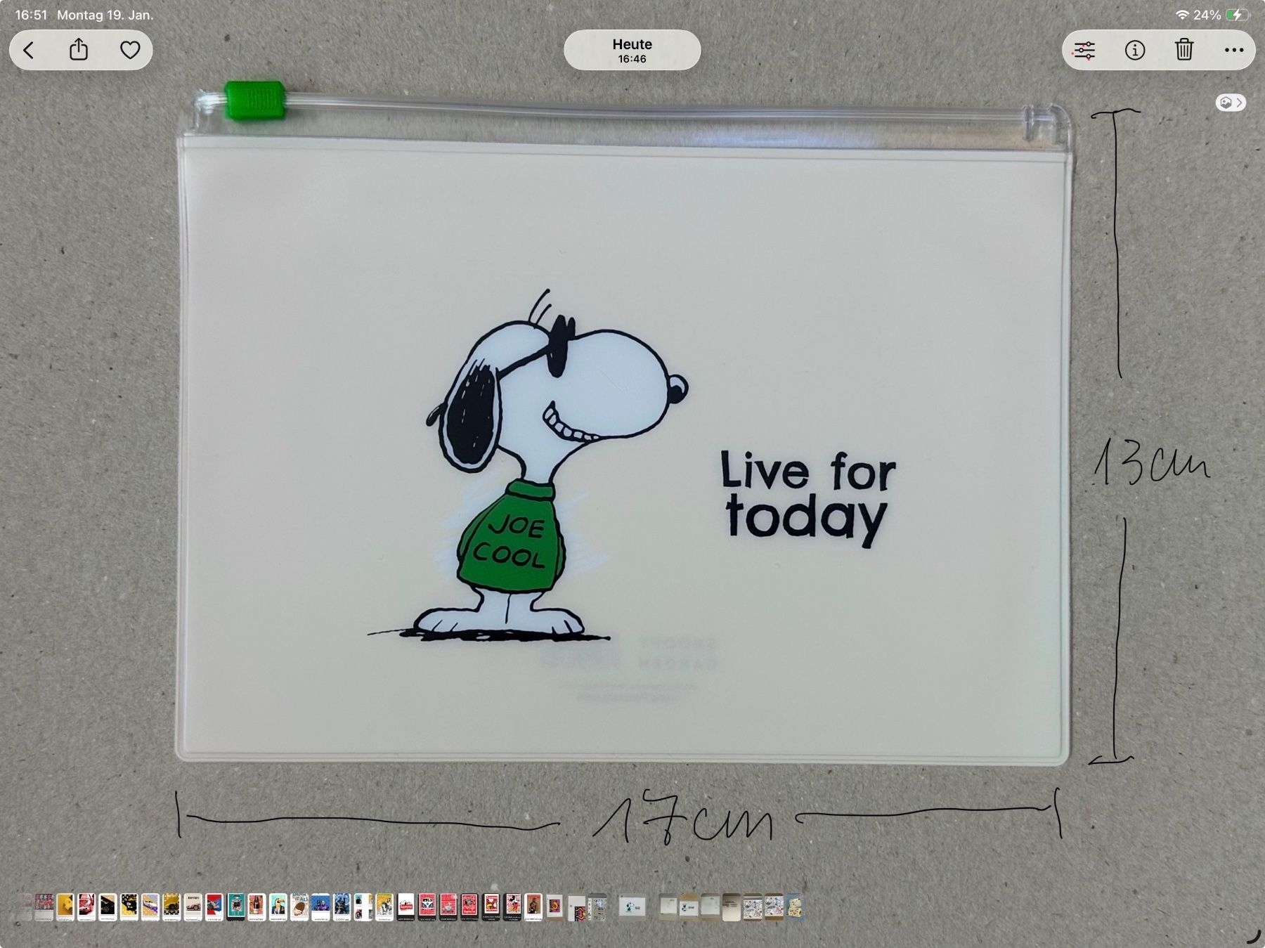 Borse: Snoopy Tasche, Beutel verschliessbar – Nuovo (secondo la descrizione) da Meilen venduto da Art-Friend 1