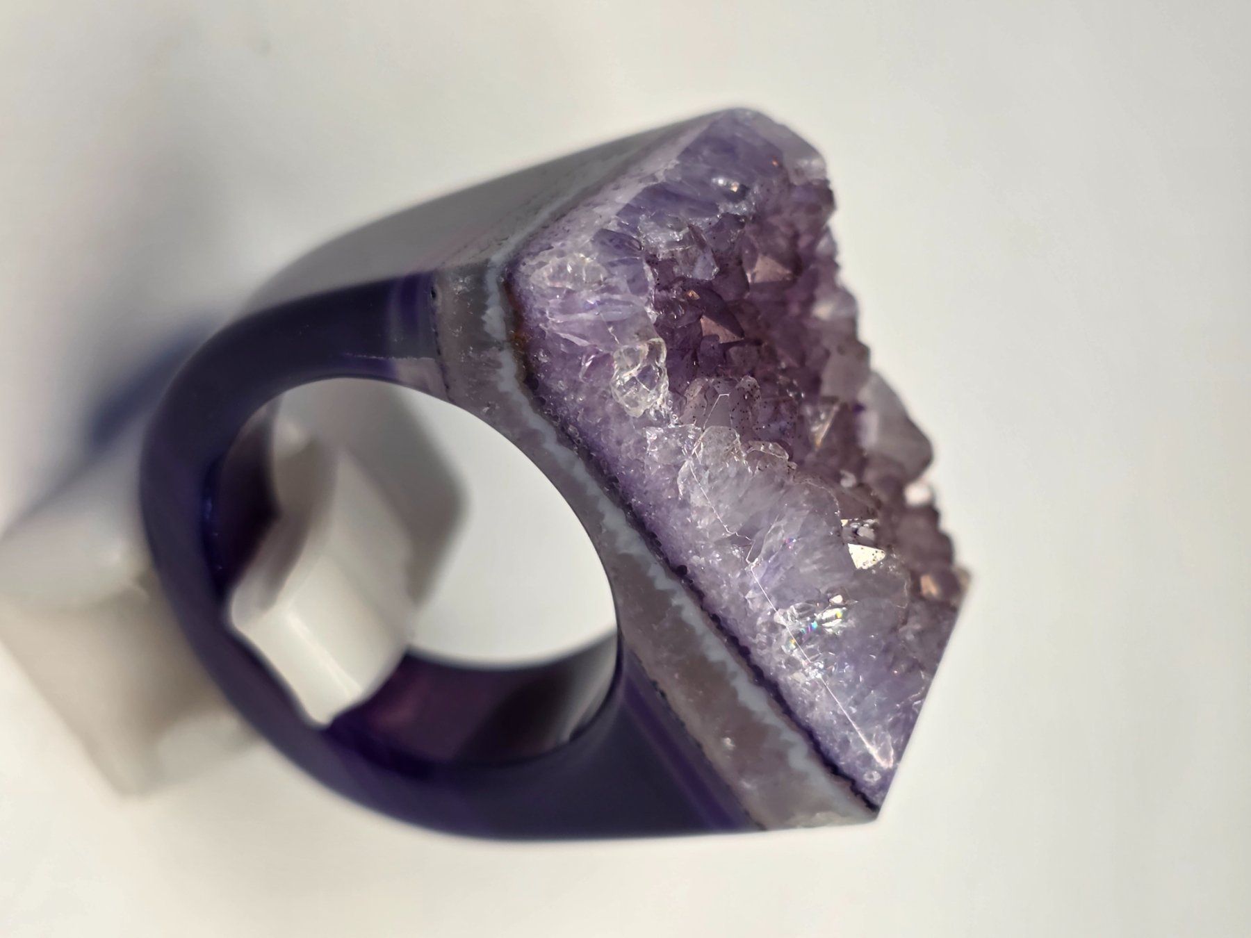 Anelli: Amethist Druse fullstone Fingerring – Nuovo (secondo la descrizione) da Zürich venduto da benedikt12 6