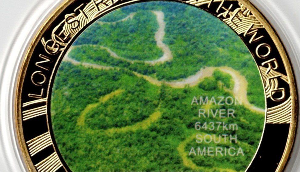 Medaglie: Amazon River_South America_Longest Rivers in The World – Nuovo (secondo la descrizione) da Hombrechtikon venduto da Fraese01 2