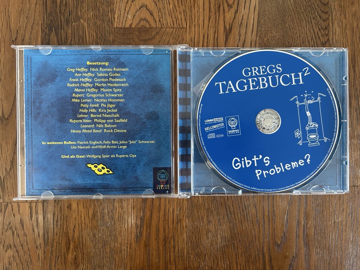 CD: Gregs Tagebuch 2 Gibt's Probleme  Hörbuch CD  – Usato da Wolhusen venduto da eve_m6cg 1