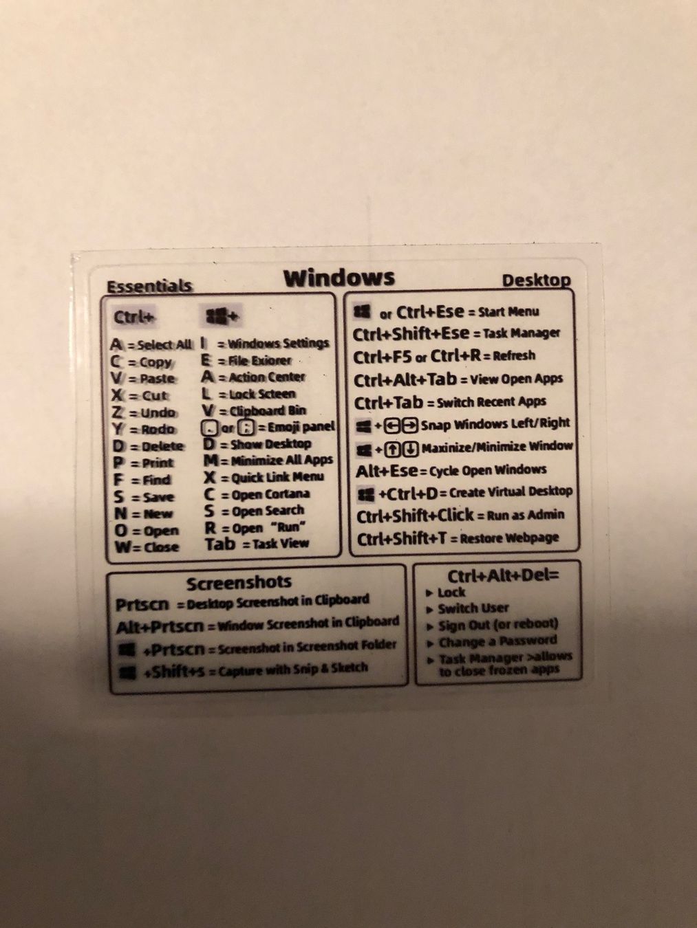 Sticker: Shortcuts-Sticker für Windows – Nuovo e nell'imballaggio originale da Thun venduto da tulu_1995