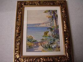Italienische Schule-Aquarell