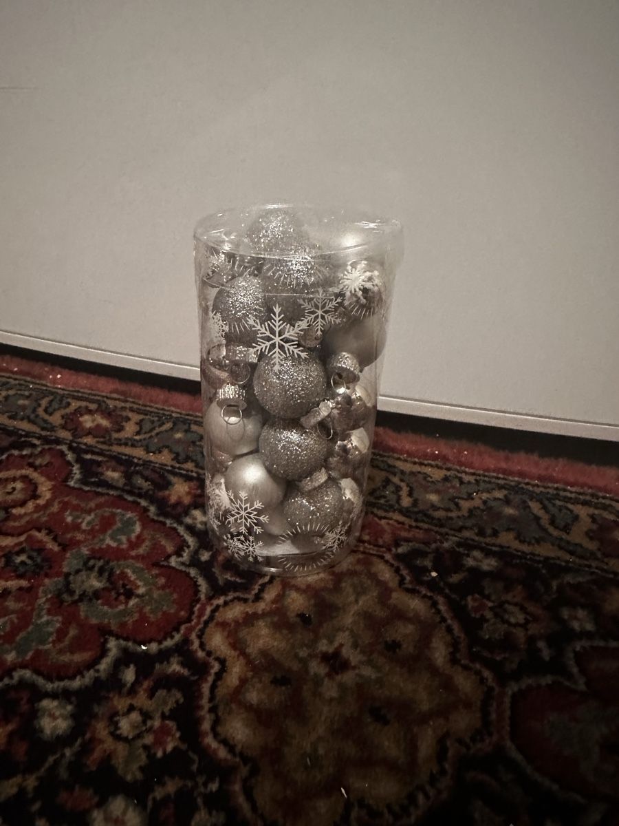 Tutte le decorazioni: Christbaumkugeln Silber Glitzer mini Weihnachtsdeko – Usato da Buchs AG venduto da Dasmusstduhaben