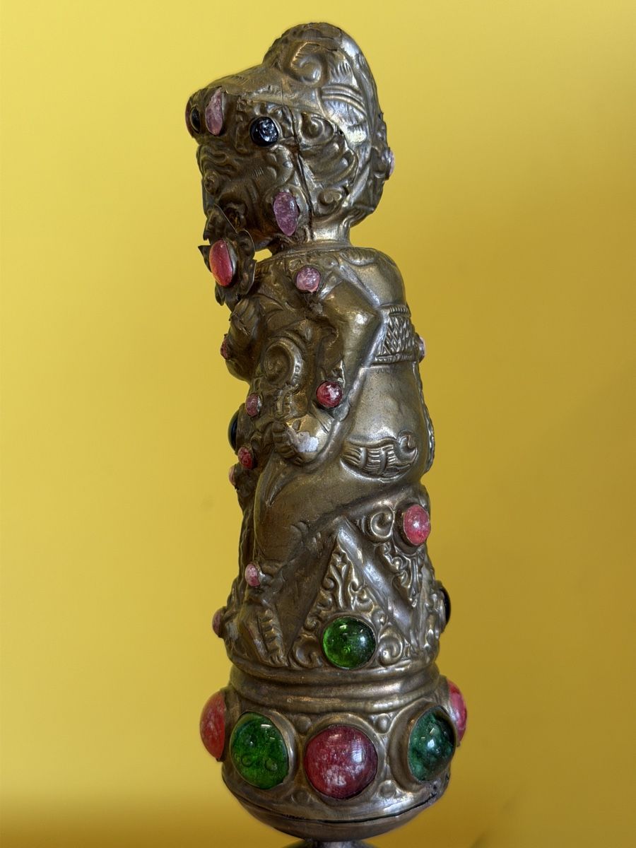 Figurines: Antik Figur mit Schmucksteinen, 20cm. – D'occasion à Strengelbach par RaenAntikDesign 4
