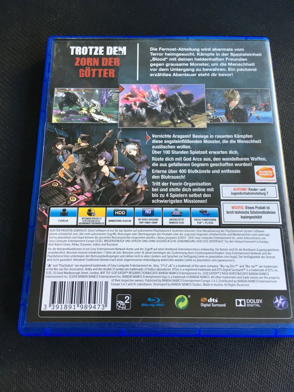 Sony Giochi: God Eater 2 - Rage Burst -  PS4 / Playstation 4 – Usato da St.Gallen venduto da sjosjo 1