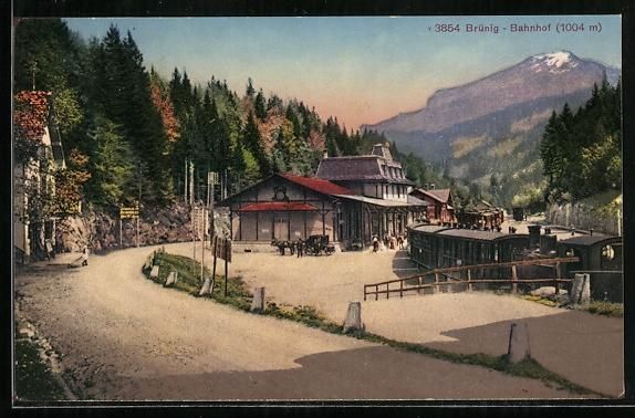 Cartoline postali: AK Brünig, Bahnhof – Usato da Berlin venduto da bartko-reher