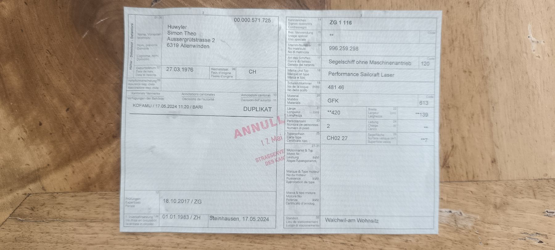 Laser Barche: Segelschiff Performance Laser – Usato da Allenwinden venduto da Simon0157 1