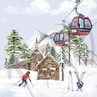 Serviette ski hut (1719) 2Stk.