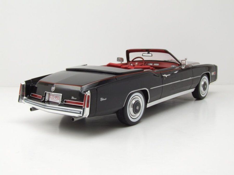 Cadillac Modellini d'auto: Cadillac Eldorado Covertible 1975-1978 schwarz / rot  / mit – Nuovo e nell'imballaggio originale da Gerlafingen venduto da espero88 1