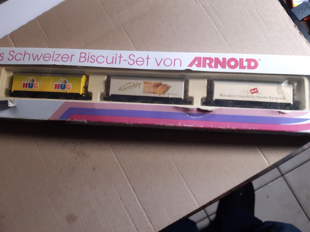 Arnold HN 6296 – Coffret De 3 Wagons Réfrigérés Voie N, Époque 3, Très Rare