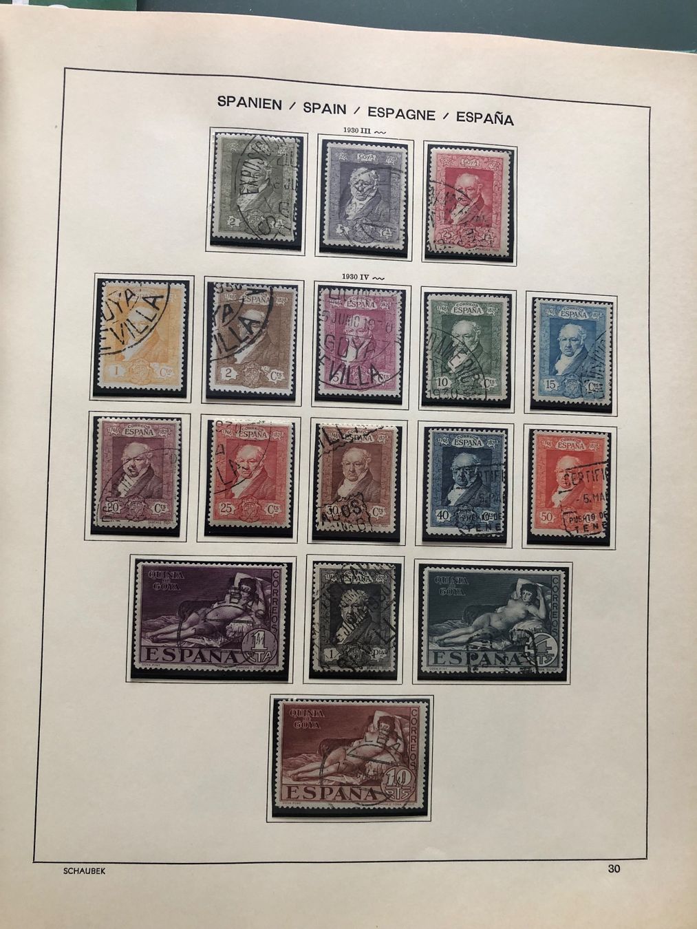 Alle Briefmarken: SPANIEN Klemmbinderalbum 1850-1946 plus Marken – Neu (gemäss Beschreibung) aus Amriswil von carloslo29 4