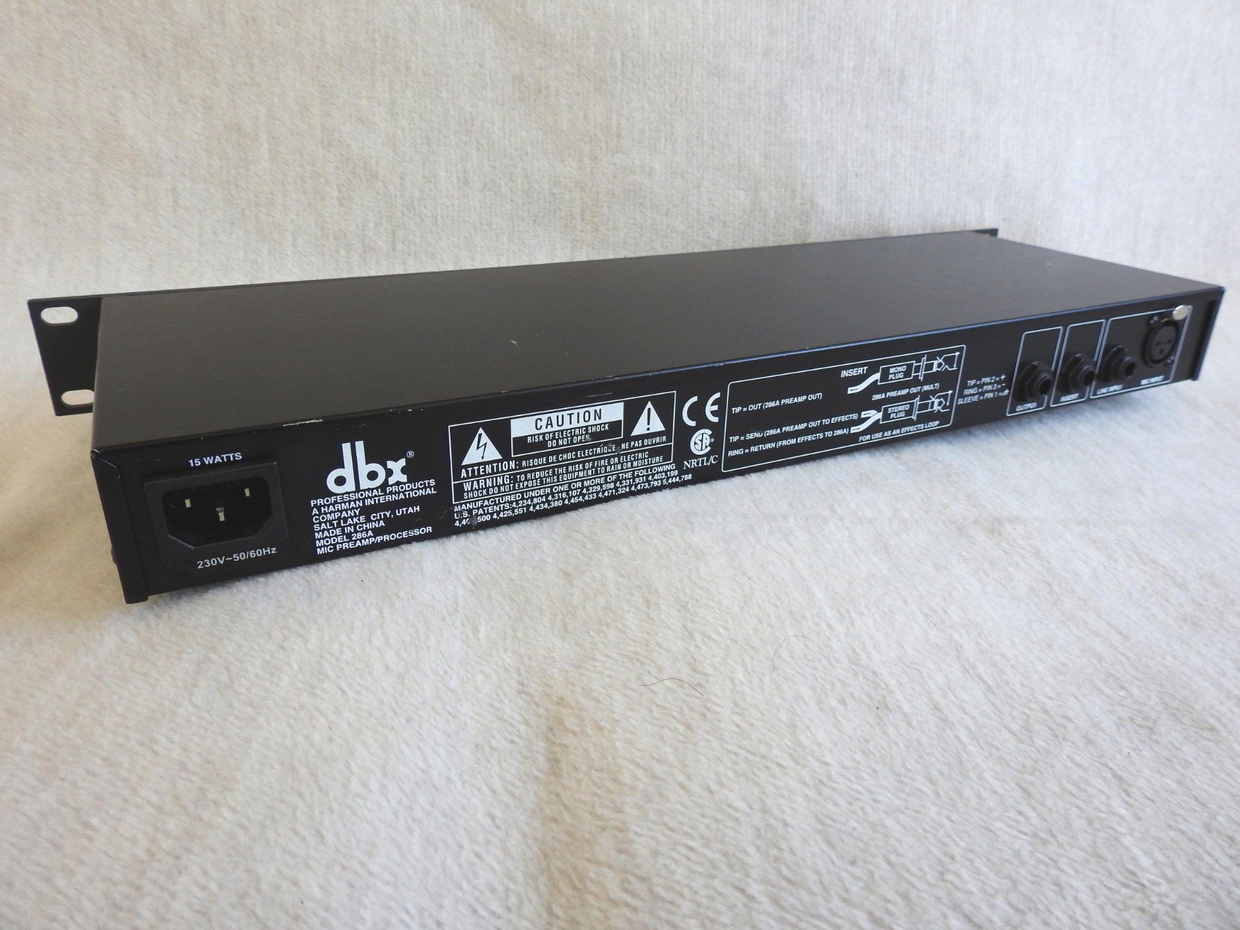 Dbx Equalizer: DBX 286A Microphone Preamp Channelstrip compressor de-esser – Gebraucht aus Zürich von  2