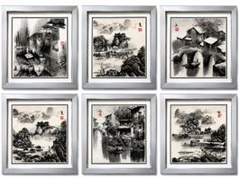 Asiatische Tuschebilder / Landschaftsbilder