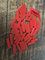 lego 2431 lot de 50 pièces Red Tile 1 x 4