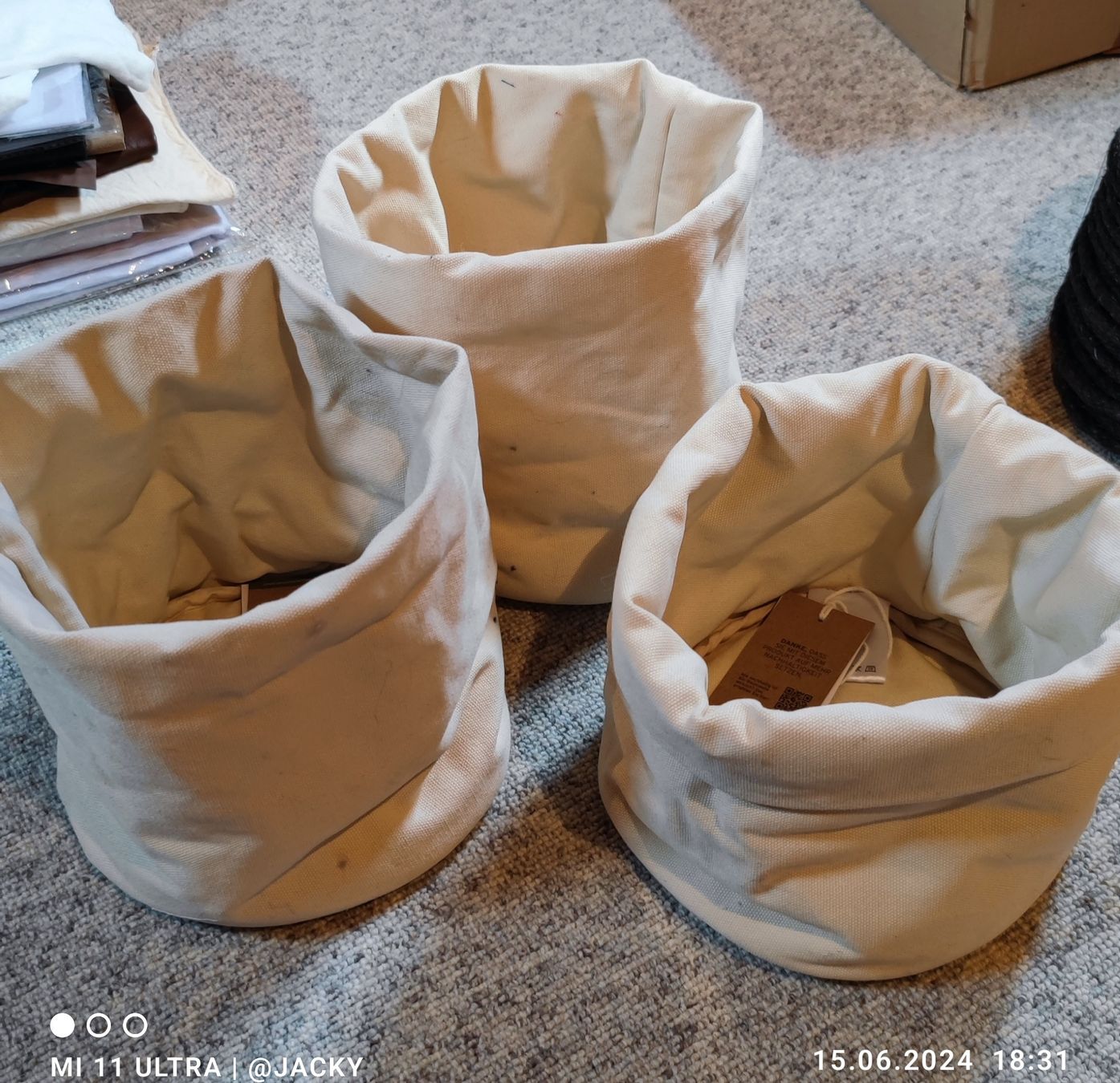 Coop Tutte le decorazioni: Stoffkorb Stoff Sack Deko – Nuovo e nell'imballaggio originale da Zumikon venduto da Phay